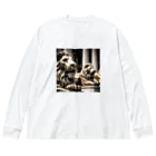 ごった煮　≪シフト制クリエイター集団≫の鎮座する金獅子 Big Long Sleeve T-Shirt