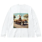 Sone Factoryのアメ車うさぎ ビッグシルエットロングスリーブTシャツ