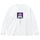 mellowのDJわんこ ビッグシルエットロングスリーブTシャツ