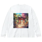 jampackの【風景】寺院 Big Long Sleeve T-Shirt