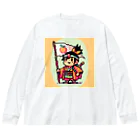 Ai_momotaro_diaryのMOMOTARO8bit ビッグシルエットロングスリーブTシャツ