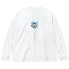 帆風の画材船の帽風のスカイフィッシュ Big Long Sleeve T-Shirt