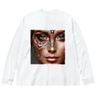 女神🌟曼荼羅のMANDALA MAKEUP  Big Long Sleeve T-Shirt