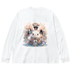 はなうさまほのうさぎと時計｡.:*･ﾟ Big Long Sleeve T-Shirt