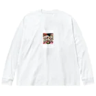 ぱむぱむのかわいい仔犬のグッズ Big Long Sleeve T-Shirt