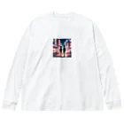 MoekingのAkihabara  Big Long Sleeve T-Shirt