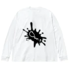 Our.s SUZURI店のOur.s とびちるビックインク風ロゴ Big Long Sleeve T-Shirt