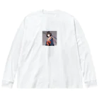 中原ひろふみのSAMURAI女史 Big Long Sleeve T-Shirt