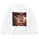 女神🌟曼荼羅のMANDALA MAKEUP  ビッグシルエットロングスリーブTシャツ