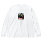 karakentobiuoch43のバスケティラノ Big Long Sleeve T-Shirt