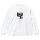 たてっぴのショップのボブカットのアイドル Big Long Sleeve T-Shirt