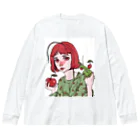 super towelの林檎カマキリちゃん Big Long Sleeve T-Shirt