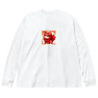 AutoArtistryのかわいいシーサーのアニメ風イラストグッズ Big Long Sleeve T-Shirt