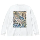 世界美術商店のピカソの肖像画 / Portrait of Pablo Picasso ビッグシルエットロングスリーブTシャツ