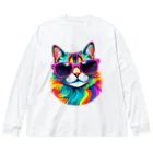 629_CAT_ARTのグラカラキャット2 Big Long Sleeve T-Shirt