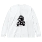 UEKIshopのバイクに乗ったゴリラ Big Long Sleeve T-Shirt