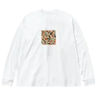 テケテケのアトミック柄グッズ Big Long Sleeve T-Shirt