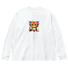 Zeeeebraのにゃんピー ビッグシルエットロングスリーブTシャツ