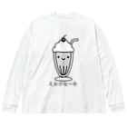 HappyFaceMarketのみんな大好きミルクセーキ Big Long Sleeve T-Shirt