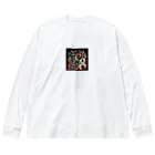 Yudanのジャズ楽器のシルエット Big Long Sleeve T-Shirt