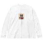 animal-loversの癒し猫 Big Long Sleeve T-Shirt