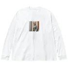 Hello_bananaのスーツねこ Big Long Sleeve T-Shirt