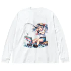 チェリモヤの釣り女子 ツリガール 01 Big Long Sleeve T-Shirt