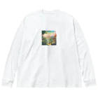 7yの心の安心プリント Big Long Sleeve T-Shirt