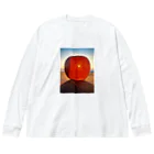 ARTPARTNERの朝焼けのりんご　 Big Long Sleeve T-Shirt