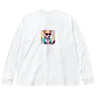 わんこパラダイスの現代っ子わんこ Big Long Sleeve T-Shirt