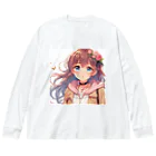 美少女アイテム専門店の美少女⑤ Big Long Sleeve T-Shirt