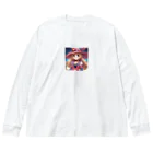 魔法使いギルドの魔法使いギルド　少女 Big Long Sleeve T-Shirt