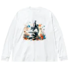 science closet（科学×ファッション）の顕微鏡　~ミクロの世界~ Big Long Sleeve T-Shirt