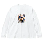 Lemon teaの花々・渋 Big Long Sleeve T-Shirt