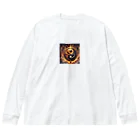 comati12の黄金に輝く龍と古代の智慧 ビッグシルエットロングスリーブTシャツ