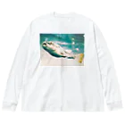 田圃の宇宙船のfish mand ビッグシルエットロングスリーブTシャツ