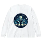 FUMYのNight  Elephant Symphonic ビッグシルエットロングスリーブTシャツ