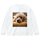 barkcutelyのリラックスプードル ビッグシルエットロングスリーブTシャツ