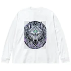 ZZRR12の月光の守護者、狼の紋章 Big Long Sleeve T-Shirt