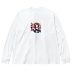 ライダーズのバイク女子　ばくおん系 Big Long Sleeve T-Shirt