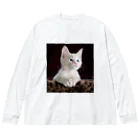 可愛い動物の猫 Big Long Sleeve T-Shirt