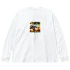 saijo79のオレンジミドリガメ Big Long Sleeve T-Shirt