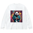 クレイジーパンダのcrazy_panda1 ビッグシルエットロングスリーブTシャツ