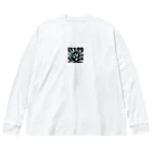 green artist のプランツパラダイスブラックアガベ Big Long Sleeve T-Shirt