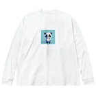 あたらしいぱんだやさんのオーバーオール子パンダ Big Long Sleeve T-Shirt