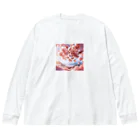 終わらない夢🌈の美しい桜🌸 ビッグシルエットロングスリーブTシャツ