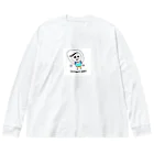 ポコ天市場の縄跳びするHachikajiri nozomiちゃん ビッグシルエットロングスリーブTシャツ