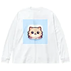 raytnのむぅちゃん ビッグシルエットロングスリーブTシャツ