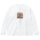 Satoshi-Pokemonmasterのスペインの街並み予想図 Big Long Sleeve T-Shirt