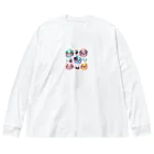 ユニバーサルライフスタイルの幸せを運ぶ【にこっぺ】 Big Long Sleeve T-Shirt